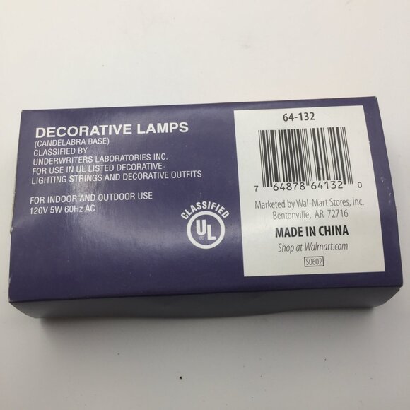 Holiday Time Christmas C7 Green Amber 3 Pack Replacement Light Bulb 120V - Picture 5 of 5